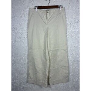 J. Jill Womens Pants Beige Size 8p casual business wear professional minimalist